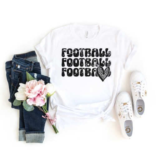 Football Tee Black Ink