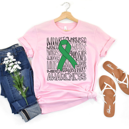 Grass Green Awareness Ribbon Tee