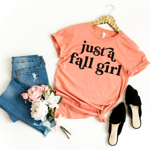 Just A Fall Girl Tee Black Ink