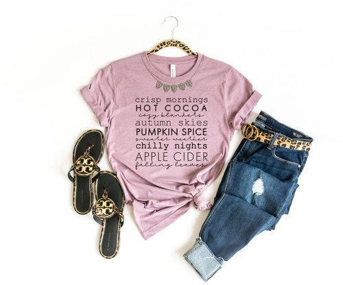 Crisp Mornings Fall Tee Black Ink