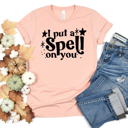 I Put A Spell On You Halloween Tee Black Ink I Put A Spell On You Halloween Tee Black Ink