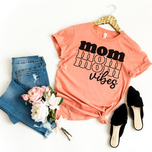 Mom Vibes Tee Black Ink