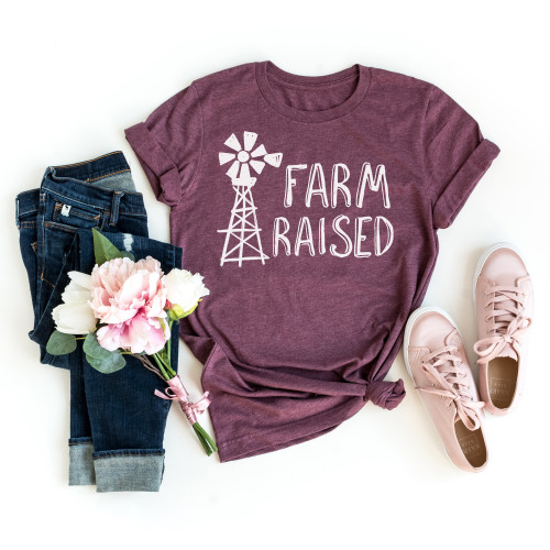Farm Raised Tee White Ink
