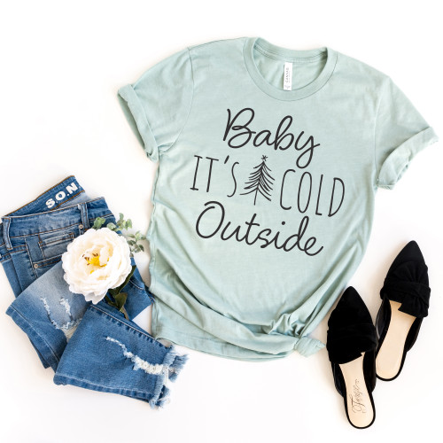 Baby It's Cold Outside Tee Black Ink