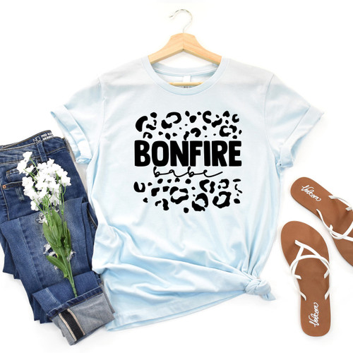 Bonfire Babe Tee Black Ink