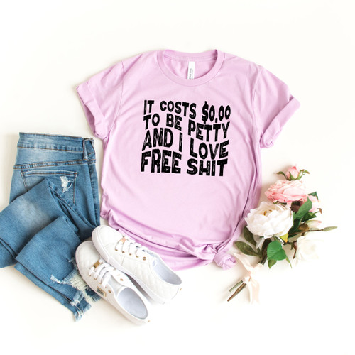 I Love Free Shit Tee Black Ink