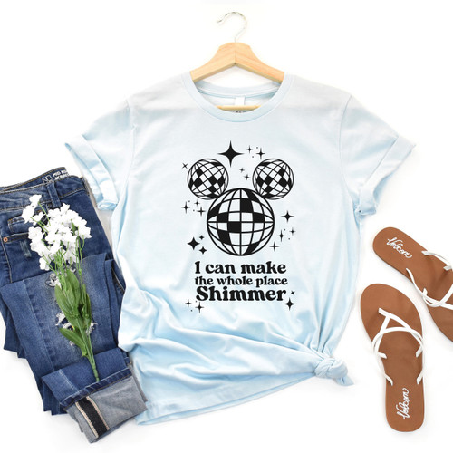 I Can Make The Whole Place Shimmer Tee Black Ink