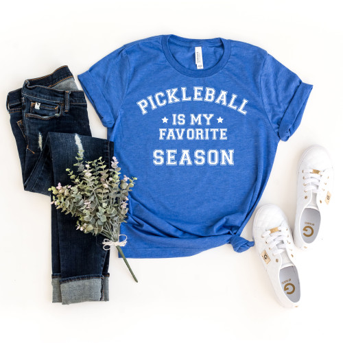 Pickleball Is My Favorite Season Tee White Ink