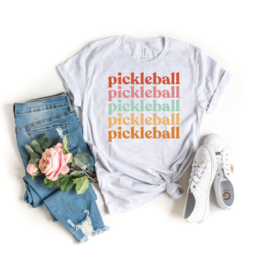 Pickleball Stacked Tee Pickleball Stacked Tee