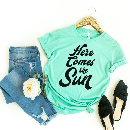 Here Comes The Sun Tee Black Ink