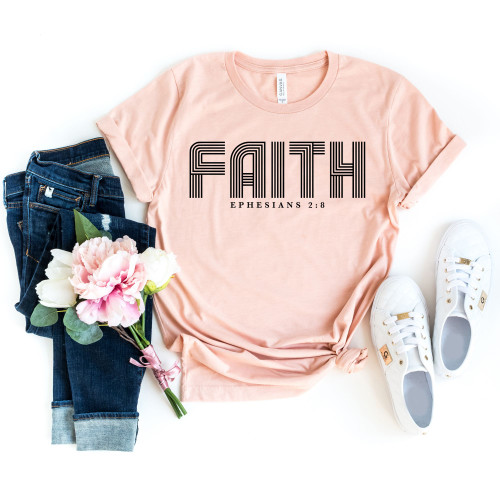 Retro Faith Tee Black Ink