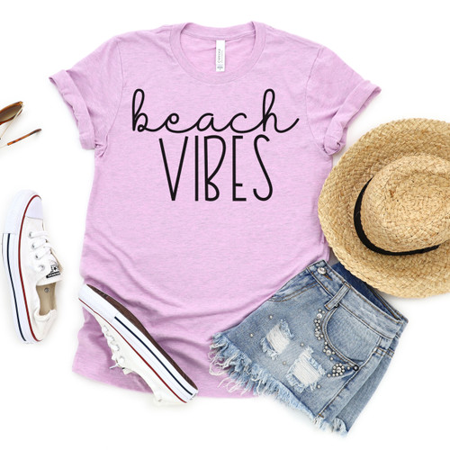 Beach Vibes Tee Black Ink