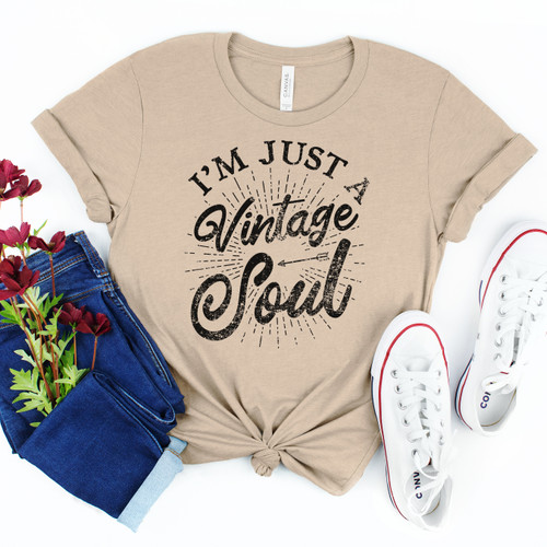 I'm Just A Vintage Soul Tee Black Ink