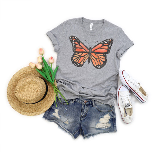 Painted Monarch Tee