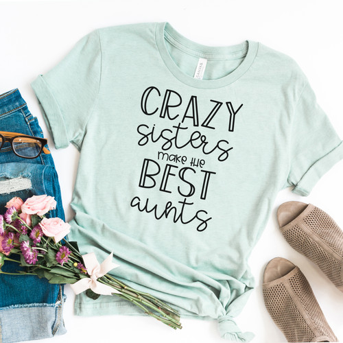 Crazy Sisters Tee Black Ink