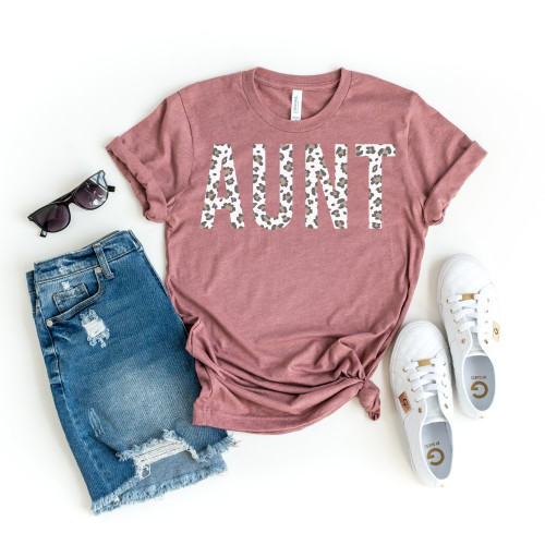 Leopard Print Aunt Tee