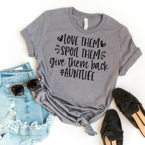 Love Them Spoil Them Give Them Back Tee Black Ink Love Them Spoil Them Give Them Back Tee Black Ink