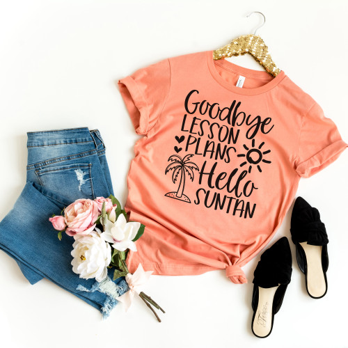 Goodbye Lesson Plans Tee Black Ink