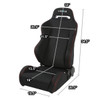 NRG Type R Style Universal Racing Seat (Black) "SET"