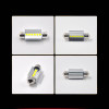 39MM C5W White LED Festoon Interior Bulbs Dome Map Light 6000K Cool White