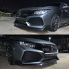 2017-2019 Honda Civic Hatchback and Si Type R Style Front Bumper Lip