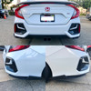 2016-2021 Civic Rear Spats 2pcs Gloss Black 
