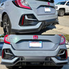 17-21 Honda Civic Hatchback Type-R Style Rear Diffuser PP Unpainted