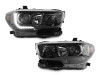 2016-2021 Toyota Tacoma LED DRL TRD Pro Style DEPO Black Projector Headlights Without factory LED DRL models