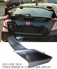 17-21 HONDA CIVIC 5DR TYPE-R REAR TRUNK LID SPOILER PLASTIC W/ CARBON ADD-ON SIDE Unpainted