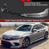 2022-24 Honda Civic Yofer Front Bumper Lip Kit 3pc All Colors 