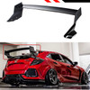 17-2021 Honda Civic Hatchback Mugen Style Trunk Spoiler Black Corners
