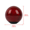 Universal Mugen Car Gear Shift Knob Round Ball Shape Red Real Carbon Fiber M8 M10 M12