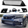 2022-24 Honda Civic Fog Light Kit Gloss Black Lower Grill and Fog Caps 