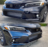 2022-24 Honda Civic Fog Light Kit Gloss Black Lower Grill and Fog Caps 