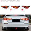2022-2026 Honda Civic Sedan V1 LED Tail Lights Red with Smoked Lens