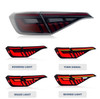 2022-2026 Honda Civic Sedan V2 LED Tail Lights Red with Smoked Lens