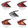 2016-2021 Civic 4Dr Sedan Clear Style Tail Lights 4pcs 