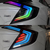 2016-2021 Civic 4Dr Sedan RGB Smoked Lens Tail Lights 4pcs