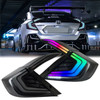2016-2021 Civic 4Dr Sedan RGB Smoked Lens Tail Lights 4pcs