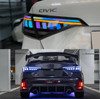 2022-2026 Honda Civic Sedan V3 RGB Tail Lights Smoked Lens
