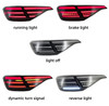 2022-2026 Honda Civic Sedan V4 LED Tail Lights White Smoked Lens