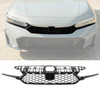25-26 Honda Civic Type R Style Front Bumper Upper Grille ABS Gloss Black