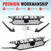 25-26 Honda Civic Type R Style Front Bumper Upper Grille ABS Gloss Black