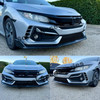 16-21 Honda Civic Type R Style Front Bumper Lunar Silver  with Grill New Style Caps