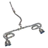 LINK LOOP CATBACK EXHAUST - HONDA CIVIC SPORT HATCHBACK FL2, 2.0L NA (2022+) Burnt Tips 