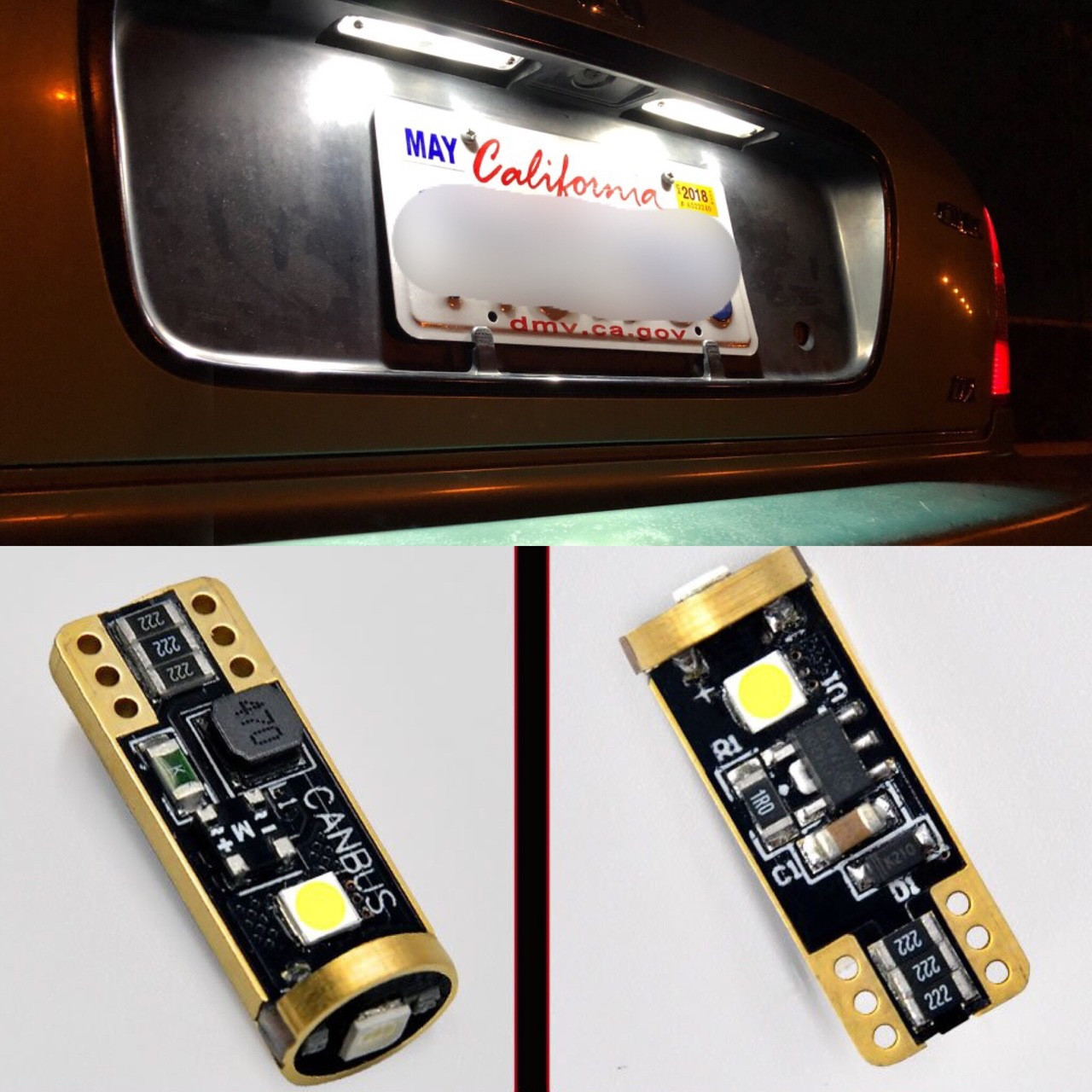 2x T10 192 194 168 158 LED Interior Light Bulb Error Free 1 Year Warranty