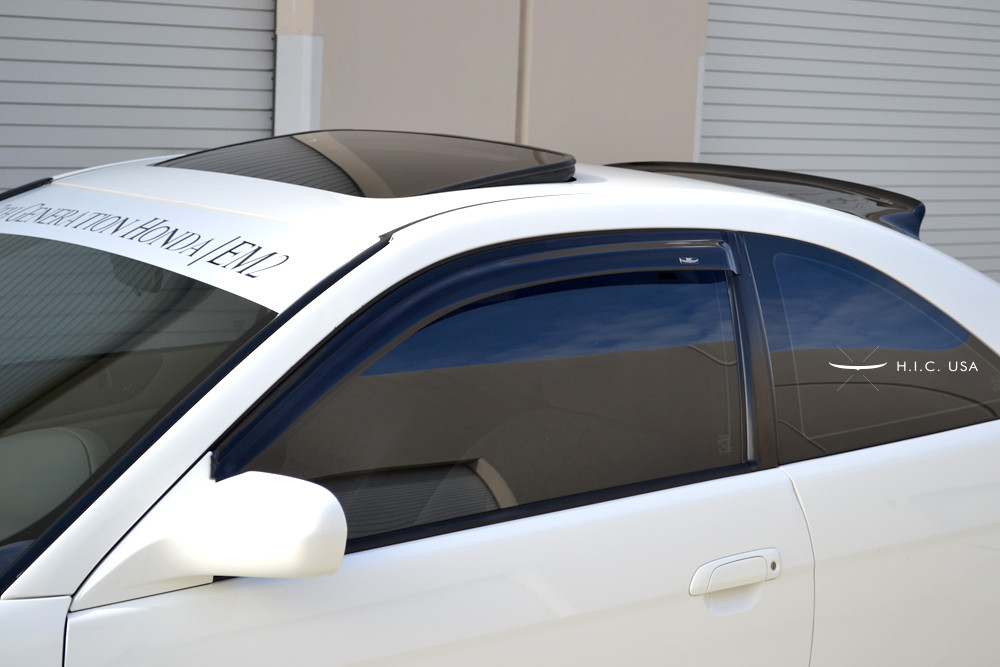 01-05 Civic 2Dr- Side Visors HIC