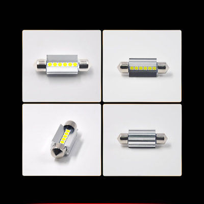 39MM C5W White LED Festoon Interior Bulbs Dome Map Light 6000K Cool White