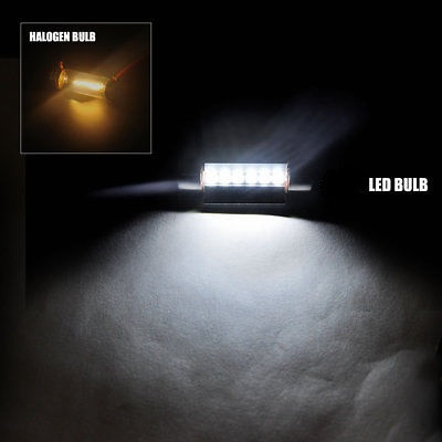 39MM C5W White LED Festoon Interior Bulbs Dome Map Light 6000K Cool White