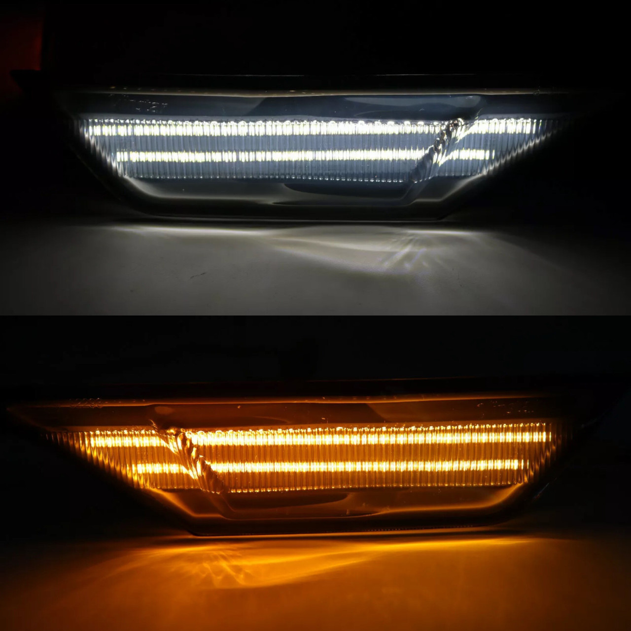 16-2021 Honda Civic Front Side markers Clear / LED Switchback 
